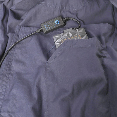 Luft konditionierte Jacke Aircon-Kleidung des Anzugs-6700mAh dunkelgrau
