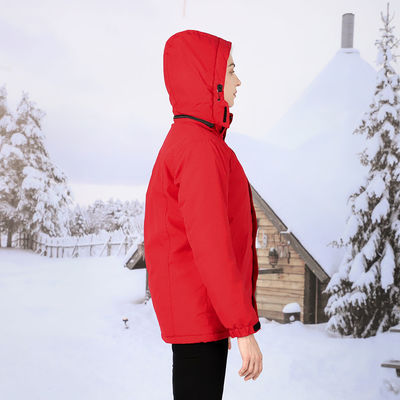 Individuell angefertigte Softshell Heizkleidung Winterkleidung Elektrische Batterie Heizung Jagdjacke mit 7,4 V Batterie