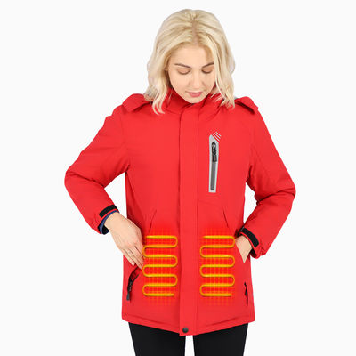 Individuell angefertigte Softshell Heizkleidung Winterkleidung Elektrische Batterie Heizung Jagdjacke mit 7,4 V Batterie
