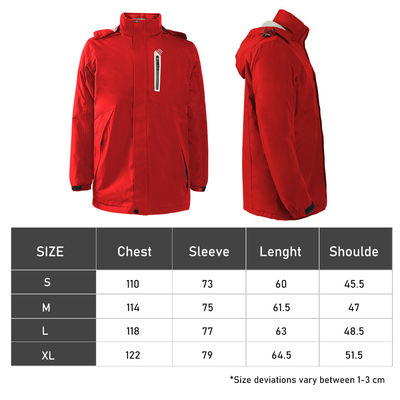 Individuell angefertigte Softshell Heizkleidung Winterkleidung Elektrische Batterie Heizung Jagdjacke mit 7,4 V Batterie