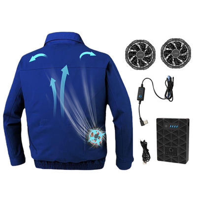 ODM Blue Air bedingte Batterie-abkühlende Jacke der Hemd-7.2V mit Ventilator
