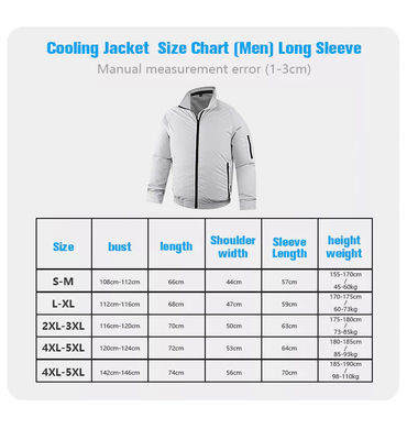 4XL strickte Luft bedingte abkühlende Jacke Hemd-Breathable Wechselstroms