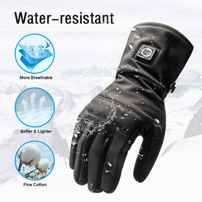 Dünnstil elektrisch-thermisch beheizte Winterhandschuhe Outdoor-Klettern Batteriebetriebene Handschuhe mit drei Wärmeinstellungen