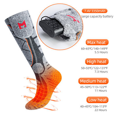 Socken-Mann-Frauen der Thermostatregelungs-7.4V wieder aufladbare batteriebetriebene erhitzte für Winter