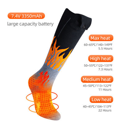 Akku-elektrische erhitzte Socken 7.4V 3350mAh für Reitenkampierende Wandern das im Freien