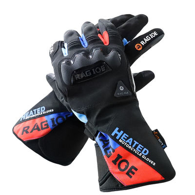 Schwarzer rutschfester Akku erhitzte Winter-Handschuhe für Motorradfahren Ski fahrendes CER-FCC