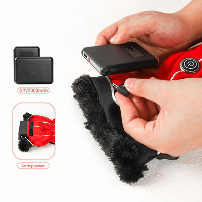 der Lycra-Gewebe Akku Heiz-Ski Mittens Heated Ski Gloves Frauen 3.7V für Winter-Sport im Freien