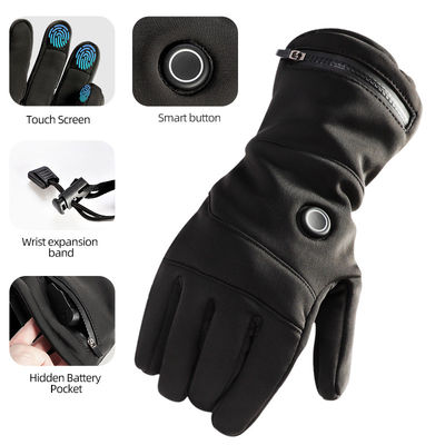 Männer Frauen Elektrische thermische beheizte Winterhandschuhe 7,4 V wiederaufladbare beheizte Fäustlinge für den Winter