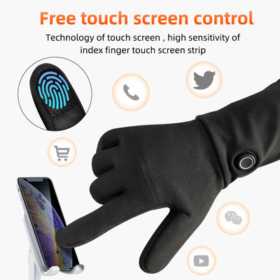 Dünnste erhitzte elektrische wasserdichte erhitzte Großhandelshandschuhe der Winter-Handschuh-7.4V mit Finger-Touch Screen