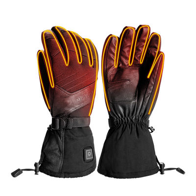 Großhandel Polyester Elektrisch beheizte Mountainbike Handschuhe 2600mAh Batteriebetriebene Skihandschuhe