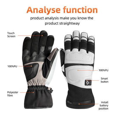 Anti-Skid Silicone Heizhandschuhe für Fahrradfahren Elektrische Motorradhandschuhe für Männer Frauen