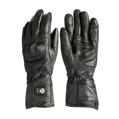 Schafsfelle Schwarz XXL Heizhandschuhe für den Winter 7,2 V Akkuheizhandschuhe für Männer Frauen