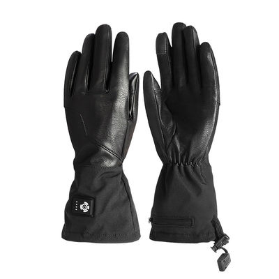 Berührungsbildschirm synthetisches Leder Winterhandschuhe mit Heizung Wiederaufladbare Motorradhandschuhe