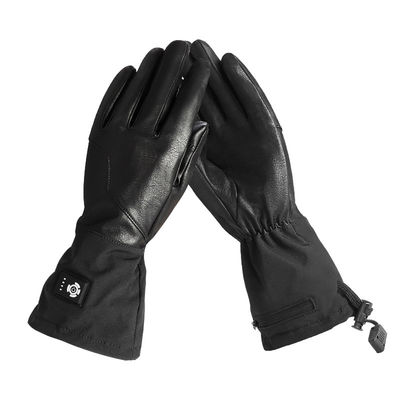 Berührungsbildschirm synthetisches Leder Winterhandschuhe mit Heizung Wiederaufladbare Motorradhandschuhe