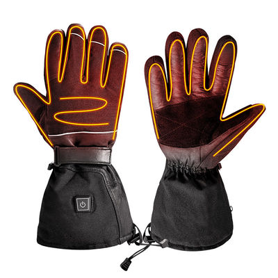 Dicke wiederaufladbare Lithium-Ionen-Batterie mit Heizung Winterhandschuhe 7,4 V Batterie-Skihandschuhe mit 3 Temperaturgetriebenen