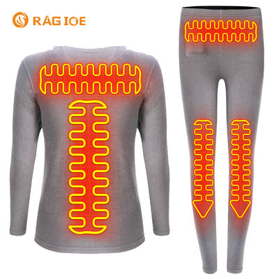 Weibliche elektrische erhitzende Basisschicht erhitzte thermische Unterwäsche-Klage für Winter-Sport