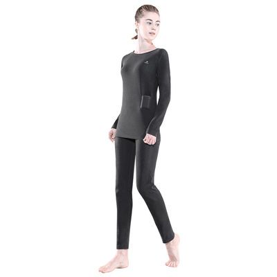 Fleece-Linierte Elektro-Heizunterwäsche Set Frauen Wireless Fernbedienung Temperatur