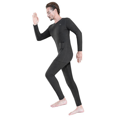 Winter Elektrisch beheizte Unterwäsche Set Fleece Thermal Tops Hosen Skiheizung Körperanzug