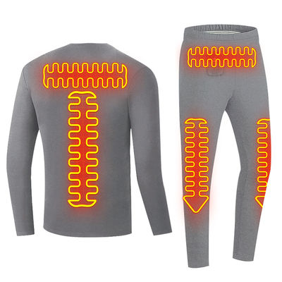 Langärmelige T-Shirts Heizung thermische Unterwäsche drahtlose Fernbedienung Batterie