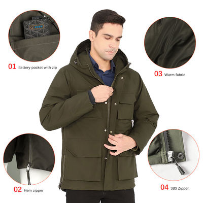 Elektrische wiederaufladbare Heizkleidung Heizjacke für Männer mit Akku