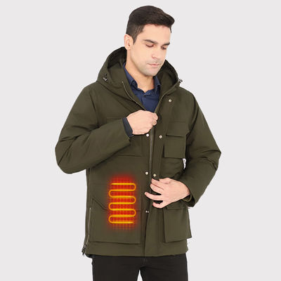Fleece Heizjacke für Männer Wiederaufladbare elektrische Heizkleidung für Wandern