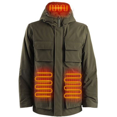 Fleece Heizjacke für Männer Wiederaufladbare elektrische Heizkleidung für Wandern
