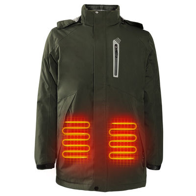 Wärme Outdoor Heizung Intelligente Temperaturkontrolle Warme Kapuzenmantel Winter Thermal Männer Heizung Jacke