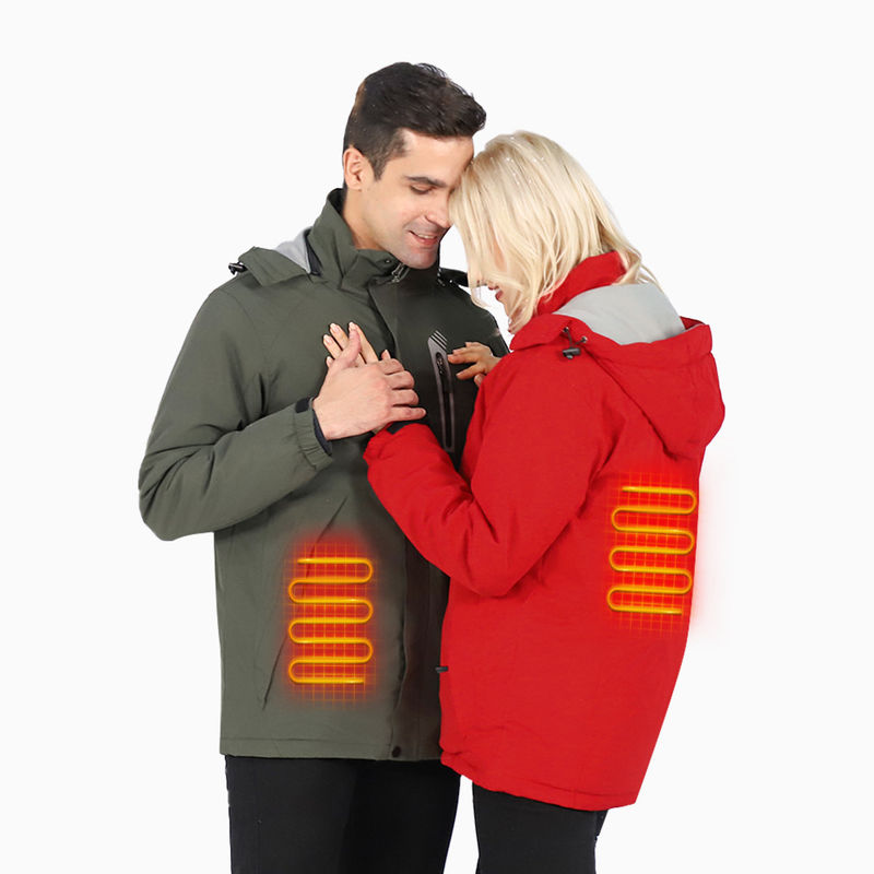 Wärme Outdoor Heizung Intelligente Temperaturkontrolle Warme Kapuzenmantel Winter Thermal Männer Heizung Jacke