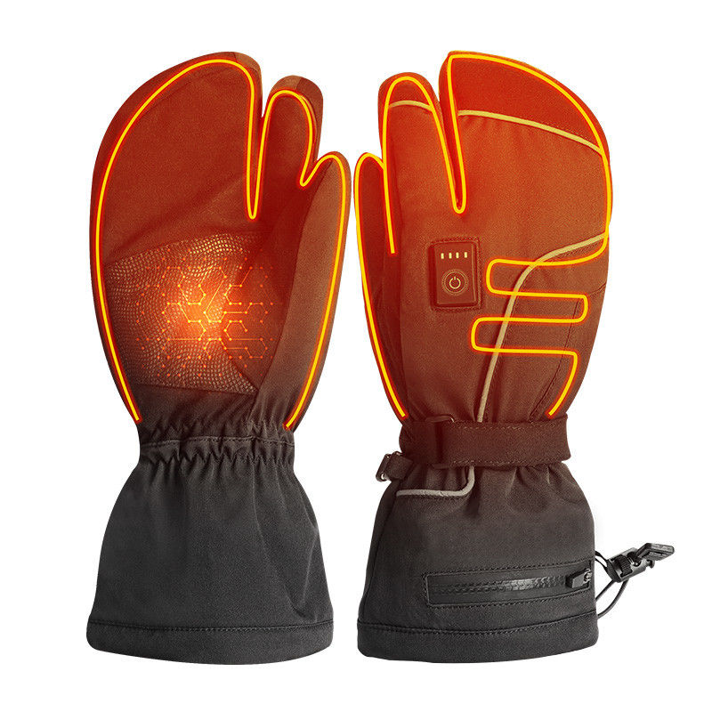 Winter-Eislauf7.2v wieder aufladbare batteriebetriebene erhitzte Handschuhe elektrischer thermischer Heiz-Ski Mittens für Mann-Frauen