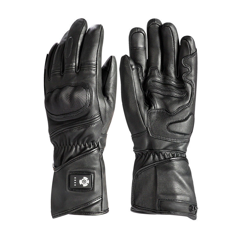 Schafsfelle Schwarz XXL Heizhandschuhe für den Winter 7,2 V Akkuheizhandschuhe für Männer Frauen