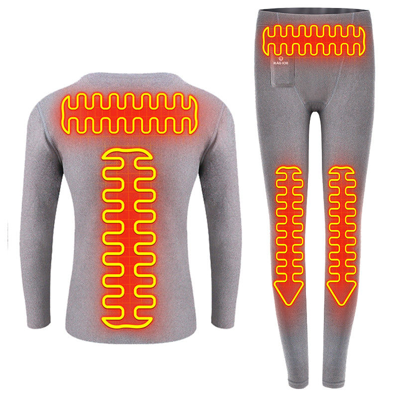 Wireless Fernbedienung Elektrisch beheizte Basisschicht Langärme T-Shirts Ultra Soft